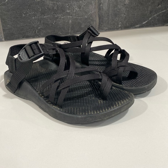 Chaco Shoes - Chaco ZX/2 Black Strappy Sandals Women's Size 7 Sport Hiking Comfort Outdoor